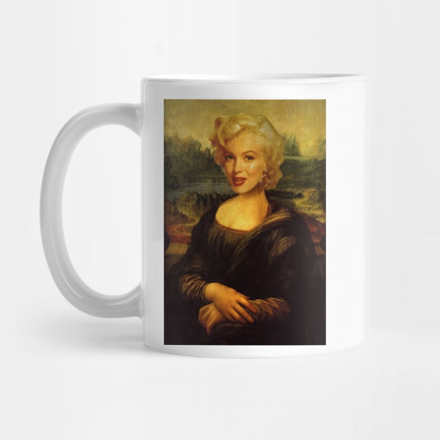 Mona Lisa by Leonardo Da Vinci and Marylin Monroe by luigi-tarini